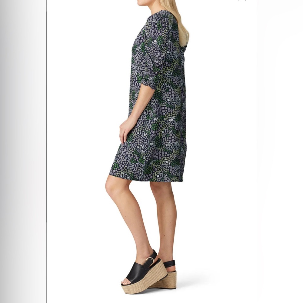 See by Chloe Floral V Neck Multicolor Shift Floral Dress - Picture 3 of 9